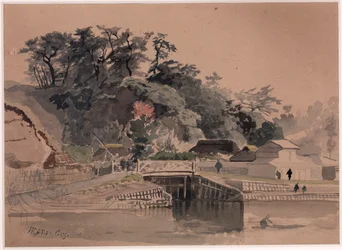 Paysage avec pont