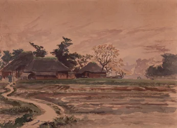Paysage avec maisons