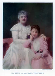 Mme Lewis Kate Terry et Mlle Mabel Terry-Lewis, actrices britanniques, 1901