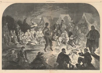 Feu de bivouac sur le Potomac ; de Harper