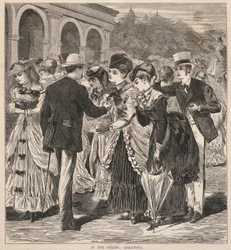 Au printemps : Saratoga, extrait de Hearth and Home, 28 août 1869