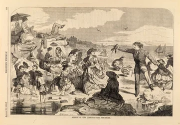 August in the Country--The Sea-Shore, tiré de Harper