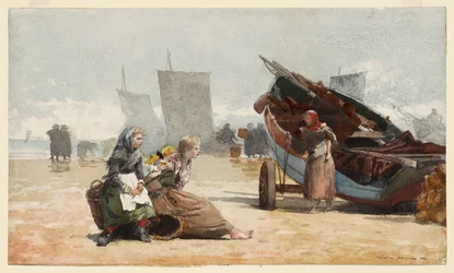 Scène de plage, Cullercoats