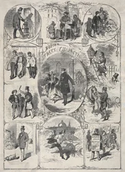 Personnages de rue de Boston, 1859