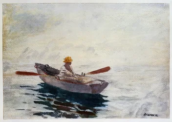 Garçon dans un bateau