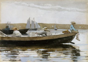 Garçons dans une doris, 1873