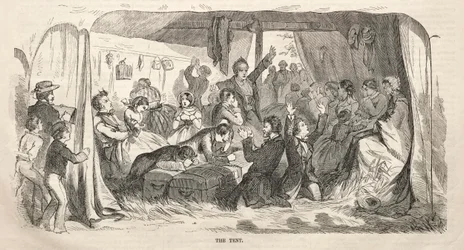 Esquisses de réunion de camp : La Tente, 1858