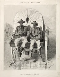 Croquis de Campagne : Le Train de Bagages, 1863