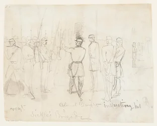 Col. Dwight Inspectant son Régiment