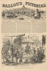 Coin des rues Winter, Washington et Summer, Boston, de Ballou