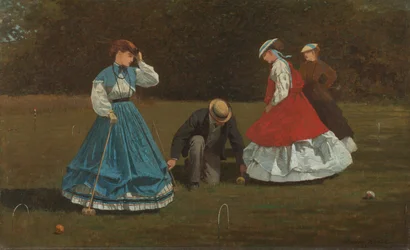 Scène de croquet