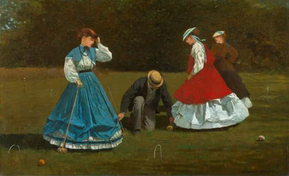 Scène de croquet