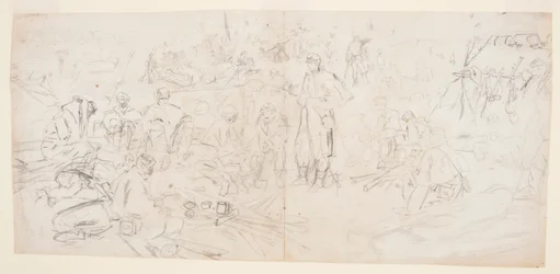 Dessin, "Un campement de l