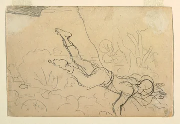 Dessin, "Plongeurs de conques", 1885-86