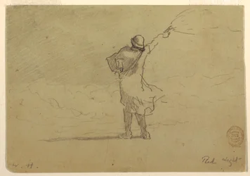 Dessin, "Lumière rouge", probablement 1883