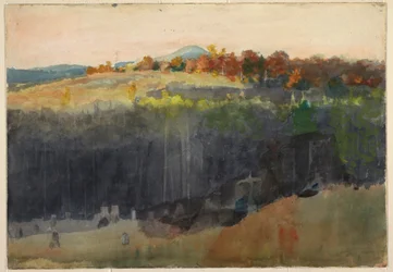 Dessin, vallée et colline, Adirondacks, 1889-94