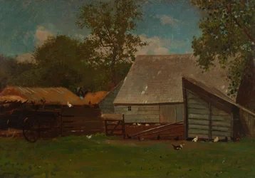 Cour de Ferme avec Canards et Poules, 1872-73