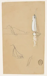 Quatre esquisses de sloops