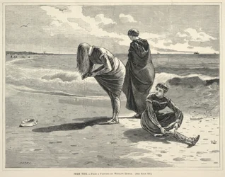 Marée haute, tiré de Every Saturday: An Illustrated Journal of Choice Reading, 6 août 1870