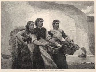 Listening to the Voice from the Cliffs, extrait du Century Magazine, novembre 1883
