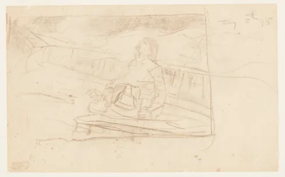 Homme sur le pont avec la cloche du navire