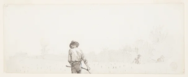 Homme avec une faux