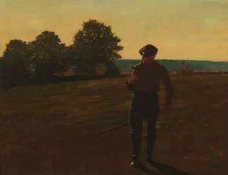 Homme avec une Faux