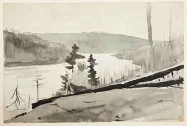 Rivière ou lac de montagne