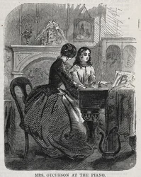 Mme Otcheson au piano, 1860