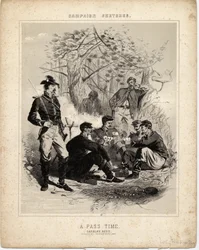 Pass Time: repos de la cavalerie, croquis de campagne