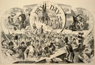 Pay-Day in the Army of Potomac, extrait de Harper