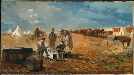 Jour de pluie au camp