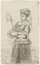 Bergère, vers 1878