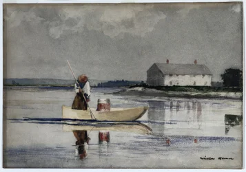 Pêche à la lance, fin des années 1800