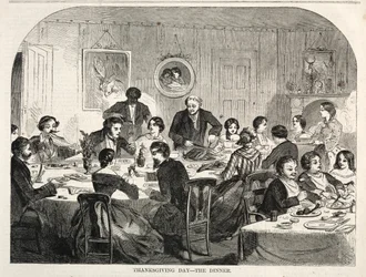 Le jour de Thanksgiving - Le dîner