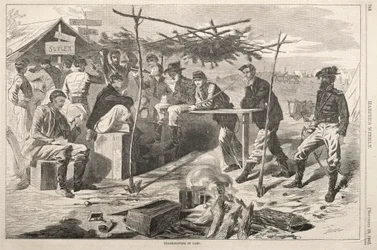 Action de grâce au camp, 1862