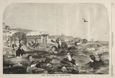 Les Bains à Newport, 1858
