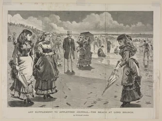 La plage de Long Branch