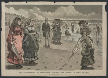 La plage de Long Branch, 1869