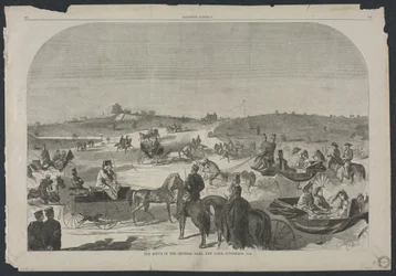 La promenade dans Central Park, New York, septembre 1860