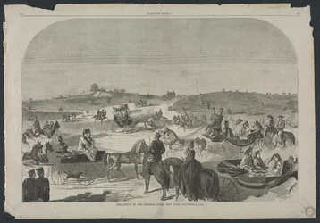 La promenade à Central Park, New York, septembre 1860