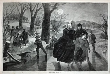 The Skating Season--1862, extrait de Harper