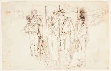 Les Blessés marchant