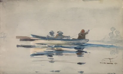 Trois hommes dans un bateau