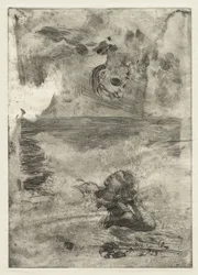 Deux têtes (étude après "Undertow")