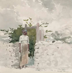 Femme debout près d
