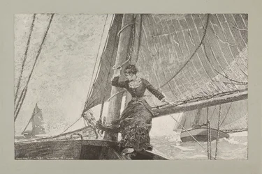 Jeune fille en voilier