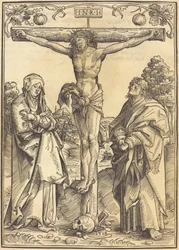 Christ sur la croix avec Marie et Jean