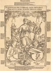 Blason des familles Scheurl et Tucher