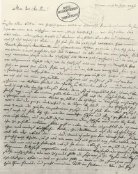 Lettre manuscrite à son père. Vienne, 13 juin 1781
